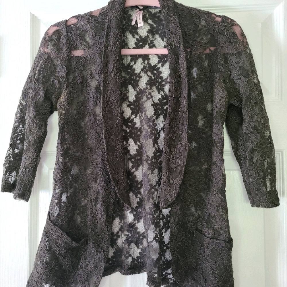 Black Laced Blazer